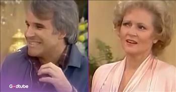 Steve Martin and Betty White Struggle to Keep a Straight Face in Carol Burnett Show Skit