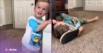 <p>This little guy has a hysterical plan to sneak past naptime. He does not want to go down for a nap at all and has seemingly found a way to avoid doing so. Watch the short but hilarious clip to hear the child plead his case for why he would rather stay up and avoid going down for a nap and to see his plan to evade going to sleep.</p>

<p>Staying up for an entire day is a tall task for most children. At some point during the day, they will start to exhibit telltale signs of fatigue. Their eyelids will grow heavy as they struggle to keep awake. They will request to be carried, and their mood will likely worsen significantly. Their previously good mood will have devolved into a rather cranky one.</p>

<p>Of course, every parent has been there and done that many times. Also, moms and dads know the solution to that situation: a nap. But as every parent knows well, many children will fight them tooth and nail, repeatedly insisting they do not want to sleep. The older I&rsquo;ve gotten, the less and less I understand this bizarre desire to avoid lying down for a nap. Children do not make sense at times.</p>

<p><a href="https://www.youtube.com/watch?v=8o9jQfJD-Oo">In a clip posted on YouTube</a>, a young man refuses to go to sleep. He makes this clear by saying that he does not want to take a nap over and over. Again, why would anyone not want to take a nap during the middle of the day?</p>

<p>Anyway, the little guy, who has no desire to go to sleep for a couple of hours, has come up with what he believes to be the perfect workaround to this whole nap dilemma, which he hilariously demonstrates. He will &ldquo;tiptoe&rdquo; past a nap and go into his sister&rsquo;s room, and his father will not hear him.</p>

<p>I&rsquo;m not sure how effective his heavy-footed method will be, but it&rsquo;s still pretty hilarious!</p>

<p><em><strong><a href="https://www.godtube.com/bible/proverbs/3-24">Proverbs 3:24</a></strong> &ldquo;When you take your rest, you will have no fear, and on your bed will be sweet to you.&rdquo;</em></p>
