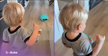 <p>You won&rsquo;t believe the unexpected way this toddler mimicked his mom. In addition to his imitation being thoroughly surprising, it&rsquo;s also pretty hilarious. Watch the short but hysterical clip to see how this young man emulated his mother and whether his portrayal was accurate or not.</p>

<p>Being a parent is not for the weak or the faint of heart. It&rsquo;s easily the most challenging thing anyone can do on Earth. Think about it: those mothers and fathers are raising a human being, and none of them come with a set of instructions. It&rsquo;s more of a learn-on-the-job kind of process, especially when it comes to the first child.</p>

<p>Now, trying to raise a tiny human being is hard enough, but now add the fact that they refuse to listen to anything you say. That can be a tad frustrating, to say the least. But, as all parents know, even when those little ones appear to be disregarding and ignoring everything you say, rest assured that they are listening to and watching everything you do. <a href="https://www.tiktok.com/@itsamyvon/video/7615278462043032863">A hilarious clip posted on social media</a> proves that those little eyes are always watching, paying close attention, even when it doesn&rsquo;t seem like it.</p>

<p>In the video, a toddler walks through the house, but he&rsquo;s not moving about normally. Instead, the young man is walking around in a rather strange way; he&rsquo;s imitating his pregnant mother&rsquo;s walk. Not only does he copy his mother&rsquo;s walk, but he also implements a prop by holding a snack in his right hand, which &ldquo;really drives it home.&rdquo;</p>

<p>In addition to children keeping a close eye on what their parents say and do, they can also be pretty humbling and put you in your place.</p>

<p>&ldquo;When you thought you were handling your pregnancy with grace and then your toddler starts walking around like this,&rdquo; the text atop the video reads.</p>

<p><em><strong><a href="https://www.godtube.com/bible/proverbs/22-6">Proverbs 22:6</a>&nbsp;</strong> &ldquo;If a child is trained up in the right way, even when he is old, he will not be turned away from it.&rdquo;</em></p>
