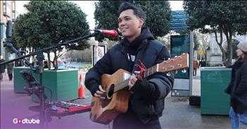 <p>A young busker&rsquo;s chilling cover of &ldquo;Blowin&rsquo; in the Wind&rdquo; has passersby gawking. It&rsquo;s a wonderful version of the Bob Dylan classic. Watch the video to hear it for yourself.&nbsp;</p>

<p>As the busker, Jacob Koopman, sings on the street strumming his guitar, it seems there&rsquo;s something authentic and raw in his voice. He sings with the kind of personal quality that every star possesses. I believe this young man is going places.</p>

<h2>Lyrics to the Bob Dylan Song, &lsquo;Blowin' in the Wind&rsquo;</h2>

<p>Some of the lyrics in the Bob Dylan street cover are:&nbsp;</p>

<p>How many roads must a man walk down before you call him a man?<br />
How many seas must the white dove sail before she sleeps in the sand?<br />
Yes, and how many times must the cannonballs fly before they're forever banned?<br />
The answer, my friend, is blowin' in the wind</p>

<p>This is a very well-chosen song. It&rsquo;s deep and philosophical. Dylan <a href="https://americansongwriter.com/the-story-behind-blowin-in-the-wind-by-bob-dylan-and-the-nasty-rumor-that-wouldnt-go-away/">wrote</a> the 1962 song in protest of the Vietnam War and social injustice. The lyrics imply that truth is everywhere&mdash;right within our reach&ndash;but we easily let it blow on by.</p>

<p>Bob was just 20 years old when he wrote the song.&nbsp;</p>

<p>&ldquo;Too many of these hip people are telling me where the answer is, but oh, I won&rsquo;t believe that. I still say it&rsquo;s in the wind, and just like a restless piece of paper, it&rsquo;s got to come down some,&rdquo; the artist <a href="https://americansongwriter.com/the-story-behind-blowin-in-the-wind-by-bob-dylan-and-the-nasty-rumor-that-wouldnt-go-away/">said</a> of the song. &ldquo;&hellip; But the only trouble is that no one picks up the answer when it comes down, so not too many people get to see, and know &hellip; and then it flies away. I still say that some of the biggest criminals are those that turn their heads away when they see wrong and know it&rsquo;s wrong.&rdquo;</p>

<p>Jacob Koopman&rsquo;s Bob Dylan street cover is a lovely nod to the song, and it is performed well. Any Bob Dylan fan will certainly enjoy it.</p>
