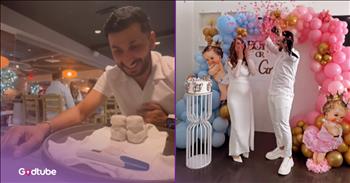 <p>A customer was served the most precious and heartwarming plate possible. This one plate will be one that he&rsquo;ll never forget, and it will change his life forever. Watch the short but tear-jerking moment when the waiter brought this customer a life-changing dish.</p>

<p>Everyone enjoys going out to eat. Really, who doesn&rsquo;t love breaking bread with the people you love most? While everyone may agree on that point, things start to get a little dicey when it comes to deciding where to eat. On this topic, everyone seems to have extremely strong thoughts and opinions, and will make them heard, that&rsquo;s for sure.</p>

<p>When the restaurant has been selected and the party has been seated, then it starts all over again. What will everyone eat? Do they want this or that on it? Do I want a soft drink, or should I hold off and drink water instead? And what about appetizers? Does the table want to split an order of fried pickles or a charcuterie board? Decisions, decisions, decisions!</p>

<p><a href="https://www.instagram.com/p/DTmjmImDX3-/">A clip posted on social media</a> shows how one waiter brought a customer something that most certainly wasn't on the menu. However, that dish, that moment, clearly was one that he&rsquo;ll never forget &ndash; one that would change his life forever.</p>

<p>The video begins with the waiter approaching the table and telling the customer, &ldquo;This dessert is on us.&rdquo; He added that this is &ldquo;going to change your life forever.&rdquo;</p>

<p>Once he sets the plate on the table, the positive pregnancy test is revealed. The man is going to be a father, and judging by the look of utter surprise, amazement and joy on his face, I&rsquo;d say he cannot be happier about what he has just learned.</p>

<p>The video ends with the happy couple revealing they will be the proud parents of a baby girl.</p>

<p>I&rsquo;m guessing that the waiter received quite a large tip that evening.</p>

<p><em><strong><a href="https://www.godtube.com/bible/proverbs/17-6">Proverbs 17:6</a></strong> &ldquo;Children&rsquo;s children are the crown of old men, and the glory of children is their fathers.&rdquo;</em></p>
