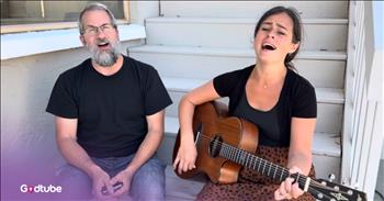 <p>This couple&rsquo;s stripped-down version of &ldquo;The Old Rugged Cross&rdquo; will lift your spirit today. You can&rsquo;t go wrong with the harmonica, guitar, and birds chirping. Play the video to remind us of the hope we have in Jesus.&nbsp;</p>

<p>This couple's singing of "The Old Rugged Cross" is bringing glory to God through their cover of this sacred hymn. Some of the song&rsquo;s <a href="https://hymnary.org/text/on_a_hill_far_away_stood_an_old_rugged">lyrics</a> are:&nbsp;</p>

<p>On a hill far away stood an old rugged cross,<br />
the emblem of suffering and shame;<br />
and I love that old cross where the dearest and best<br />
for a world of lost sinners was slain.</p>

<p>The couple&rsquo;s quaint porch setting makes the video feel very relaxed and laid back. It&rsquo;s like you&rsquo;ve just stepped over to your neighbors in the suburbs or country for a chat or Bible study. It&rsquo;s very inviting, and it makes you just want to sing along. It&rsquo;s refreshing to see this couple singing "The Old Rugged Cross.&rdquo;</p>

<h2>The Old Rugged Cross Was Written in 1913</h2>

<p>The old hymn was written in 1913 by storied songwriter George Bennard. George was a coal miner turned preacher who worked with the Salvation Army. He got the inspiration for this hymn while reflecting on Christ&rsquo;s crucifixion. The words came to his head: &ldquo;I&rsquo;ll cherish that old rugged cross.&rdquo;</p>

<p>&ldquo;I really didn&rsquo;t write it. I was merely the instrument God used,&rdquo; George <a href="https://www.staugustine.com/story/lifestyle/faith/2017/10/21/story-behind-song-old-rugged-cross/16290488007/">said</a>.&nbsp;</p>

<p>The cross is a symbol we all know well. We should remember it with solidarity, as it is the instrument of our Savior&rsquo;s death. More than a symbol of mourning, it&rsquo;s a symbol of sacrifice and love. Because Jesus saved us from all of our sins through his death. We will for eternity be grateful to that old rugged cross.&nbsp;</p>

<p><em>&ldquo;Who his own self bare our sins in his body upon the tree, that we, having died unto sins, might live unto righteousness; by whose stripes ye were healed.&rdquo; <strong><a href="https://www.godtube.com/bible/1-peter/2-24">1 Peter 2:24</a></strong></em></p>
