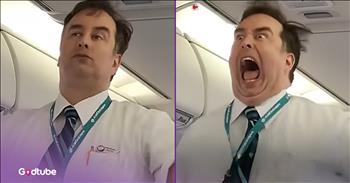 This Flight Attendant’s Pre-Takeoff Routine Is Hysterical