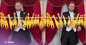 Classic 'My Heart Will Go On' Played on...Rubber Chickens