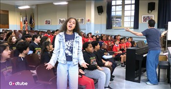 <p>The PS22 Chorus's stunning cover of Dolly Parton's &ldquo;Light of a Clear Blue Morning&rdquo; will lift your spirits today. Who better to sing this hopeful cover than a children&rsquo;s choir? Watch the video to see the children sing a sweet song.&nbsp;</p>

<p>The PS22 choir is made up of 85 public school 4th and 5th-graders in Staten Island, New York. Their choir leaders fittingly chose this song because April is the National Month of Hope.</p>

<p>&ldquo;And what better embodies hope than our PS22 Chorus children singing Dolly Parton‬'s song &lsquo;Light Of A Clear Blue Morning?&rsquo;&rdquo; they <a href="https://www.youtube.com/watch?v=m1cH4ILaXP0">said</a>. And I could not agree more. It really does lift the spirits to see all these young children joyfully singing a song about optimism together.&nbsp;</p>

<p>Some of the lyrics the PS22 Chorus sing in their Dolly Parton cover are:&nbsp;</p>

<p>'Cause I can see the light of a clear blue morning<br />
I can see the light of a brand new day<br />
I can see the light of a clear blue morning<br />
Oh and everything's gonna be all right</p>

<p>Dolly <a href="https://americansongwriter.com/listen-dolly-parton-reimagines-her-own-1977-classic-with-all-star-lineup-of-reba-lainey-wilson-miley-cyrus-and-queen-latifah/">said</a> of her song, &ldquo;I wrote &lsquo;Light of a Clear Blue Morning&rsquo; during a season when I was searching for hope, and 50 years later that message still feels just as true.&rdquo;</p>

<p>The song came out in 1977. After Dolly had a tough time with her music associate, Porter Wagoner, she looked up in the morning and saw the sun breaking through the clouds, which <a href="https://www.songfacts.com/facts/dolly-parton/light-of-a-clear-blue-morning">inspired</a> this song.&nbsp;</p>

<p>The PS22 Chorus Dolly Parton cover is full of gentle joy. If you are having a hard time or need a little boost of optimism, then this is the perfect video to watch today.&nbsp;</p>

<p><strong>YOU MAY ALSO LIKE: <a href="https://www.godtube.com/watch/?v=GGLPDPNX">Chilling Rendition of Dolly's 'Coat of Many Colors' Is a Must-Listen</a></strong></p>

<p><em>&ldquo;Up! let your face be bright, for your light has come, and the glory of the Lord is shining on you.&rdquo; <strong><a href="https://www.godtube.com/bible/isaiah/60-1">Isaiah 60:1</a></strong></em></p>
