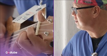 <p>This nurse brings comfort to patients using his musical talents. The medical professional soothes and helps alleviate fears and worries in an unexpected but incredibly welcomed way. Watch this short but heartwarming clip to see and hear how this nurse uses music to bring about smiles and comfort to hospital patients.</p>

<p>Visiting hospitals is rarely, if ever, an enjoyable experience. That sentiment is especially true if you&rsquo;re the one being taken to the hospital. That&rsquo;s because we feel, much like The Office&rsquo;s Michael Scott so correctly and wisely stated about hospitals, &ldquo;in my mind, they are associated with sickness.&rdquo;</p>

<p>We want to avoid visiting the hospital as much as possible. While the absurd, borderline criminal cost of health care in the United States is not the primary reason, it certainly does not help matters. No, this fear is because anything can happen when in the hospital. Sure, those nurses and doctors may be upstanding, perfectly pleasant people at the top of their profession. However, having that knowledge does little to nothing to keep from making a hospital visit any less nerve-racking and anxiety-inducing.</p>

<p>Understandably, most people in the hospital are fearful and full of nerves. <a href="https://www.tiktok.com/@american_nurses/video/7632386269816966413">In a clip posted on social media</a>, one nurse is doing what he can to bring comfort and relief to patients, and it has nothing to do with temperatures, IV drips or blood pressure. The nurse, Rodelio &ldquo;Rod&rdquo; Salaysay, uses his musical gifts to bring smiles to those in the hospitals.</p>

<p>In the video, Rod plays The Beatles&rsquo; classic &ldquo;Here Comes the Sun&rdquo; on the ukulele as he belts the lyrics made famous by Paul McCartney, John Lennon and the rest of the lads from Liverpool. About halfway through the video, the camera pans to reveal that Rod is playing for a young lady lying in a hospital bed. She has a big smile on her face.</p>

<p>If Rod, through his musical performances, can bring even a moment of relief to those in the hospital, it would have mattered a great deal, making their time there a little more pleasant and a little less frightening.</p>

<p><em><strong><a href="https://www.godtube.com/bible/colossians/3-16">Colossians 3:16</a></strong> &ldquo;Let the word of Christ dwell in you richly in all wisdom; teaching and admonishing one another in psalms and hymns and spiritual songs, singing with grace in your hearts to the Lord.&rdquo;</em></p>
