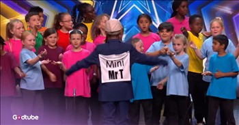 <p>Prepare to see the fun! Check out as this massive kids' choir earns a golden buzzer with a hilarious, high-energy performance.</p>

<p>It is always amazing to see an audition that earns a golden buzzer. This children&rsquo;s choir's golden buzzer is inspiring. The video starts with a huge group of children of various ages entering the stage. They all have bright colored t-shirts on.&nbsp;</p>

<p>The audience cheers as one judge asks how many of them are in the group. One child replies one hundred, another one hundred and four. The director says, &ldquo;Fifty.&rdquo; The crowd giggles, and the children introduce their head teacher, Mr. Tim, and share that they are from Braunstone Community Primary School.</p>

<h2>The Boy Shared That He Would Spend the Money On Charity&nbsp;</h2>

<p>The boy who is answering is comical. He says that he would spend the money on charity and be a little bit cheeky and buy a Lamborghini for himself, and everyone laughs. The boy announces that they will be singing &ldquo;All Things Bright and Beautiful.&rdquo; The kids begin to sing, and it is precious.&nbsp;</p>

<p>Everyone is smiling, and as the director leads, a little boy with a name tag that reads &ldquo;Mini Mr. T&rdquo; comes onto the stage and takes Mr. T off. The judges ask what is happening and laugh. Mr. T comes back dressed in a bright shirt and a sideways hat and asks what day it is, and the kids reply that it is Friday. Many more children begin to sweep the stage. All of them start to dance together.&nbsp;</p>

<p>After the performance, everyone celebrates their team efforts. The judges ask how they learned this with such a large group. Mr. Tim explains that on Fridays at 2 pm, they come together to celebrate the end of the week. The judges encouraged him to do this in all schools.&nbsp;</p>

<p>One judge is so impressed with their energy, heart, and talent and is moved to press the golden buzzer. The headmaster is in shock. The judge goes on stage, gives hugs, and tells them she is excited to see them in the semifinals and to share that joy with millions of people.</p>

<p><strong>YOU MAY ALSO LIKE: <a href="https://www.godtube.com/watch/?v=GYLLKPNX">Children's Choir Wows with Soul-Stirring &lsquo;Amazing Love&rsquo; Rendition</a></strong></p>

<p><em>&ldquo;He has made everything beautiful in its time. He has also set eternity in the human heart; yet no one can fathom what God has done from beginning to end.&rdquo; <strong><a href="https://www.godtube.com/bible/Ecclesiastes/3-11">Ecclesiastes 3:11</a></strong></em></p>

