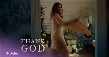 <p>Get ready to be personally encouraged through music today. Watch this Leanna Crawford Lyric Video for Moving 'Thank God.'&nbsp;</p>

<p>As the lyrics begin, Leanna is standing in a stunning dress in the background in front of a home. The words will quickly resonate with you, as she is vulnerable about a time during spring when she was struggling and needed help. She gives a testimony of how the Lord met her in her struggle.</p>

<p>The chorus reminds us that we can often look back and thank God for the answer of no or for the challenging situation we lived through, because He did something good within it.</p>

<h2>Lyrics to &ldquo;Thank God&rdquo; Shine&nbsp;</h2>

<p>The Bridge of Leanna Crawford "Thank God" says:<br />
There's a part of all good stories<br />
Where you wonder if the morning sun will shine again<br />
Sometimes faith is learning lessons<br />
Sometimes pain turns into blessings, so I'm remembering</p>

<p>Leanna&rsquo;s authenticity in her own personal struggle inspires anyone listening to be brave and go to God. It is only with His Spirit&rsquo;s help that we can have gratitude in the midst of hardship. This beautiful lyric video of Leanna Crawford, "Thank God,&rdquo; will remind you to keep going with the help of Christ. She reminds us not to lose hope, but to lean into thanksgiving for joy.</p>

<p>Leanna Crawford is a thoughtful singer/songwriter. She is well known for her chart-topping songs such as &ldquo;Still Waters&rdquo; and &ldquo;Honest.&rdquo; She offers vulnerable, authentic messages that will bless anyone in their walk with God. For more information, visit her <a href="https://www.leannacrawford.com/">website</a>. We can thank God today because of who He is and praise Him that He can work all things for good when you love Him.</p>

<p><strong>YOU MAY ALSO LIKE: <a href="https://www.godtube.com/watch/?v=GYPDL7NX">Leanna Crawford Shares How God Used 'Still Waters' and Changed Her Life: 'It's Super Humbling'</a></strong></p>

<p><em>&ldquo;And we know that in all things God works for the good of those who love him, who[i] have been called according to his purpose.&rdquo; <strong><a href="https://www.godtube.com/bible/Romans/8-28">Romans 8:28</a></strong></em></p>
