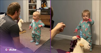 <p>This tiny toddler has a big personality, and it&rsquo;s adorable. She had a lot to say.&nbsp; Then, when her father didn't understand her, it was clear she wasn't happy that her message wasn&rsquo;t getting through. Watch the short but hysterical clip to see and hear this little one tell her father what&rsquo;s on her mind.</p>

<p>Parents would not trade a moment with their children for anything in the world. Children are only little for a very short amount of time. One minute, they are reaching for your hand as they prepare to cross the road, and the next, they are backing out of the driveway, on their way to college to start a life of their own. Every parent has been there, and if you haven&rsquo;t yet, be prepared, because it&rsquo;s coming and it will be heartbreaking.</p>

<p>However, before those kids take off and leave the nest, there will be plenty of opportunities to create memories. Also, there are likely to be plenty of laughs, as children are incredibly funny, even when they are not even trying. Of course, that just makes it even funnier.</p>

<p><a href="https://www.youtube.com/shorts/2ixLnSGLVT4">In a clip posted on YouTube</a>, a little one has a lot to tell her father. The little girl knows what she wants and isn&rsquo;t afraid to say it. However, the only problem is that she hasn&rsquo;t quite mastered forming and saying actual words.</p>

<p>Instead, what she says comes out as basically a mumbled and jumbled mess, and no one can really understand what she&rsquo;s attempting to say. Despite her inability to say words, her looks and actions make it clear that she is entirely serious about what she&rsquo;s trying to get across, and you&rsquo;d better understand it or you, too, will get quite the look from her.</p>

<p>While the entire clip is a laugh riot, without question, the best part of the short video is when she first begins to walk away and suddenly gives a look that says she means business.</p>

<p><em><strong><a href="https://www.godtube.com/bible/proverbs/22-6">Proverbs 22:6</a></strong> &ldquo;If a child is trained up in the right way, even when he is old, he will not be turned away from it.&rdquo;</em></p>
