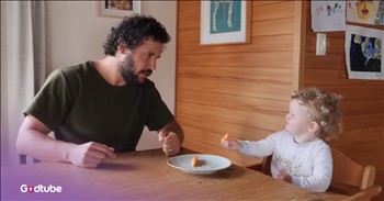 Every Parent Will Relate to This Dad’s Hilarious Vegetable-Eating Strategies