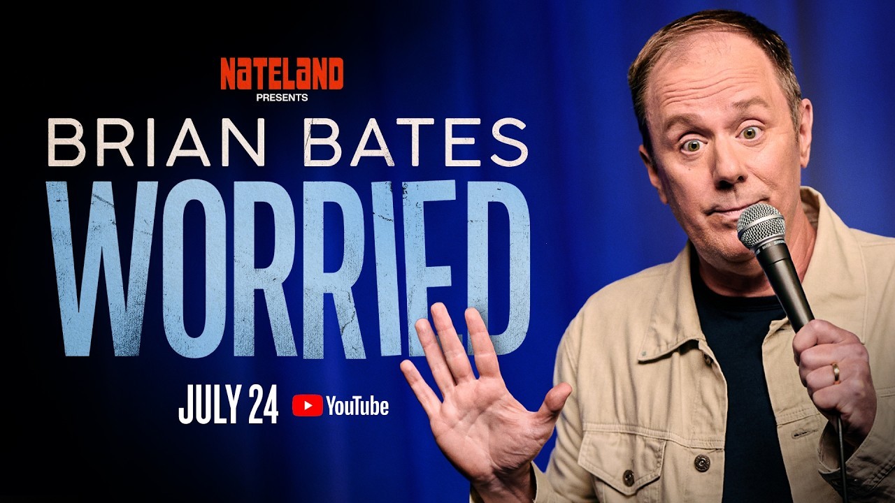 <p>Comedian Brian Bates introduces his official special trailer with a hilarious breakdown of his permanent "resting worried face". He shares why his facial expression makes him a nightmare guest for hospital visits and test results, but an absolute superstar when attending funerals.</p>
