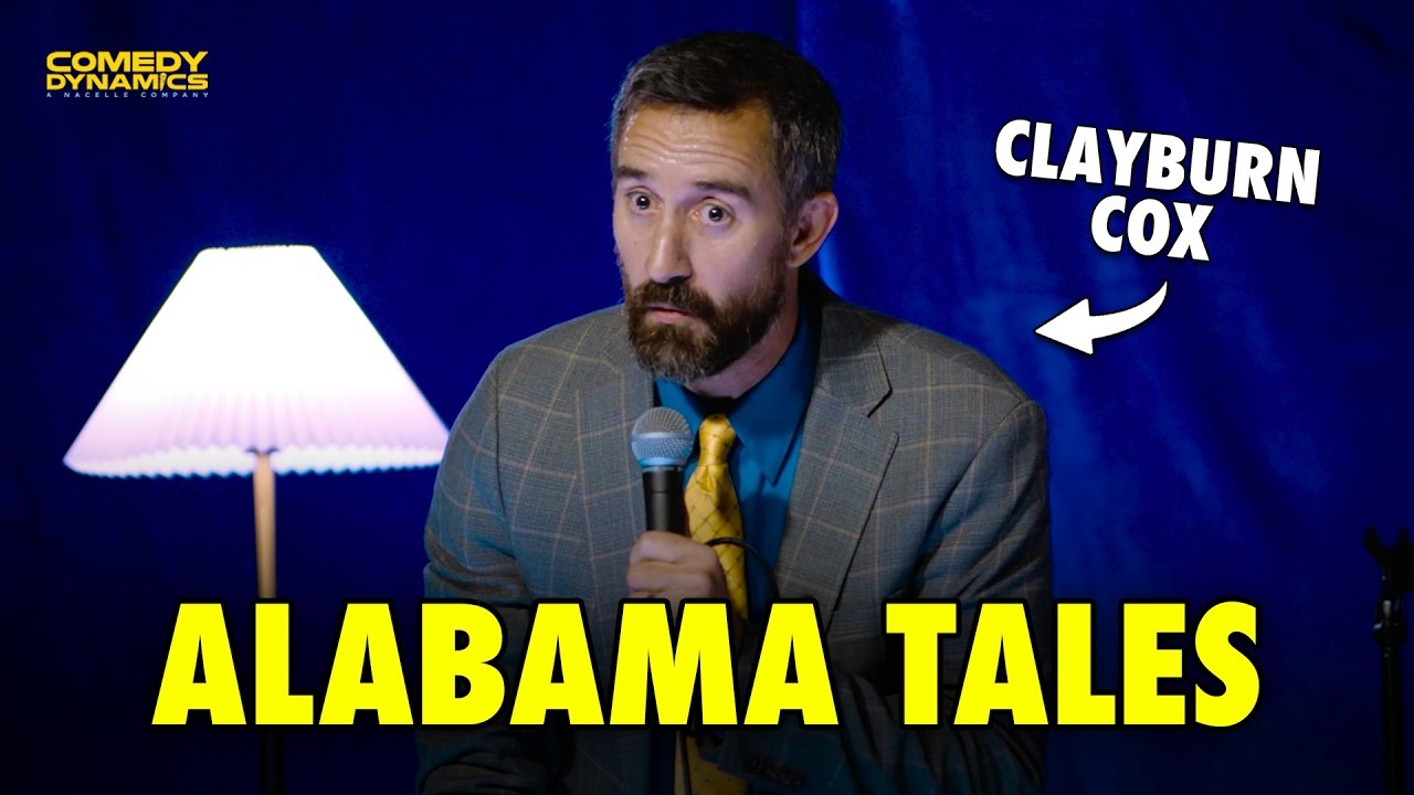 <p>Comedian Clayburn Cox hits the stage for a unique, deadpan comedy routine about growing up in Alabama. Riffing on southern education rankings, dirt yards, and old family proverbs, Clayburn enlists a hilariously helpful audience volunteer to act as his human mic stand while he plays a dulcimer song to finish his set.</p>
