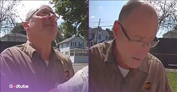 <p>A quick-thinking UPS driver saves the day after a man accidentally sees his birthday present. When UPS driver Rick Wilson showed up to deliver a package, the homeowner, Hannah Pierce, caught him just in time. Thanks to technology and a great delivery guy, the special gift was kept a secret.&nbsp;</p>

<p>When Rick stopped by the door to leave the express package for Hannah, she quickly caught his attention on the doorbell camera.&nbsp;</p>

<p>&ldquo;Hide it if you can because it&rsquo;s a present for Jason,&rdquo; Hannah <a href="https://www.youtube.com/shorts/a4R2Ibf-_5U">told</a> Rick, not wanting her fianc&eacute;, Jason, to open the door.&nbsp;</p>

<p>When Jason actually did open the door, Rick <a href="https://www.youtube.com/shorts/a4R2Ibf-_5U">told</a> him, &ldquo;I don&rsquo;t have a delivery. I got the wrong house.&rdquo;</p>

<p>He then searched around for the perfect spot so Jason wouldn&rsquo;t find the package before Hannah got home from work. He settled on a spot under the side gate.&nbsp;</p>

<p>&ldquo;I owe you one, Rick. "God, I love you,&rdquo; Hannah <a href="https://www.youtube.com/shorts/a4R2Ibf-_5U">told</a> him, relieved.&nbsp;</p>

<h2>How One Person Can Make a Big Difference</h2>

<p>Everyone in Auburn, New York, is lucky to have a delivery guy like Rick, a simple UPS driver who saves the day for his customers.&nbsp;</p>

<p>&ldquo;It was mind-blowing. I didn't expect him to go above and beyond. And as soon as he did, I was, my heart sank because a lot of people wouldn't do this,&rdquo; Hannah <a href="https://www.insideedition.com/woman-praises-ups-driver-who-went-above-and-beyond-to-help-hide-surprise-package-for-her-fiance">said</a>. &ldquo;Half the time I get packages, and they're kind of just thrown on the porch or not in the best places. But Rick takes his job very seriously, and he's one of the best, if not the best.&rdquo;</p>

<p>Rick is well known in their community and has been a UPS driver for at least 25 years, Hannah says. He&rsquo;s also a great singer and has his own rock cover band called Infinity CNY. He just gets cooler and cooler.</p>

<p>He&rsquo;s already well-known for his voice, but now he&rsquo;s getting more well-deserved credit as a UPS driver who saved the day.&nbsp;</p>

<p><strong>YOU MAY ALSO LIKE: <a href="https://www.godtube.com/watch/?v=E10MBFNU">Angel&rsquo;s Bus Driver&rsquo;s Kind Act for Grieving Student Will Touch You</a></strong></p>
