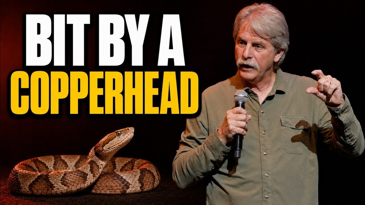 <p>Southern comedy legend Jeff Foxworthy tells the wild story of getting bitten on the foot by a copperhead snake at 3:30 in the morning while checking on his generator. From his wife negotiating ambulance rides to discovering the staggering $100,000 cost of anti-venom, Jeff turns a painful ordeal into an unforgettable tale.</p>

