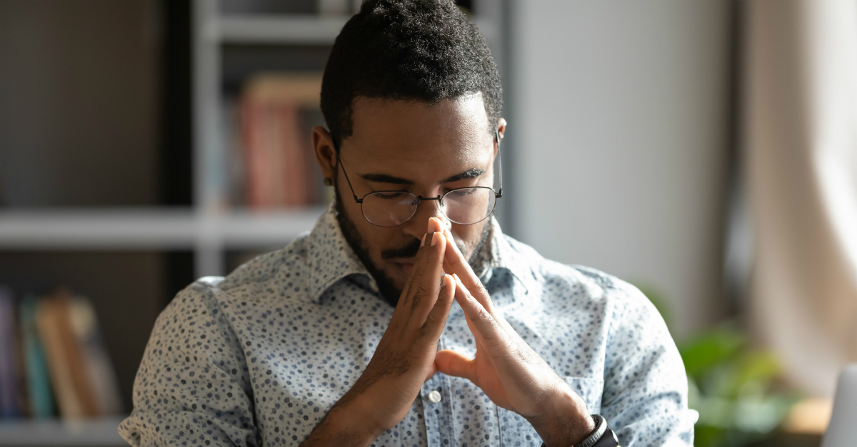 Man praying