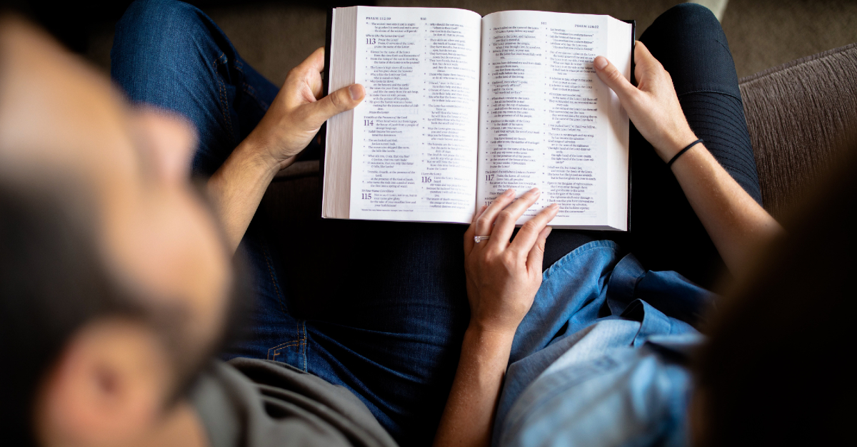 couple reading bible