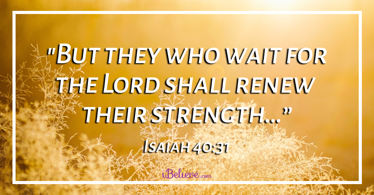 wait patiently on the lord