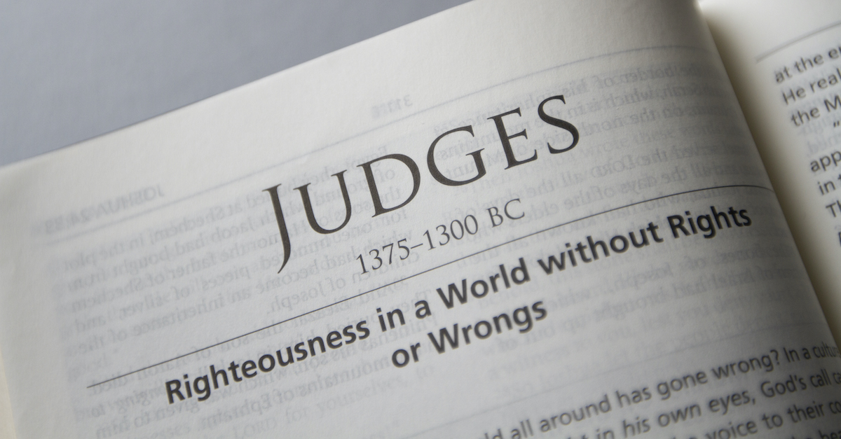 Bible open to book of Judges, Judges summary