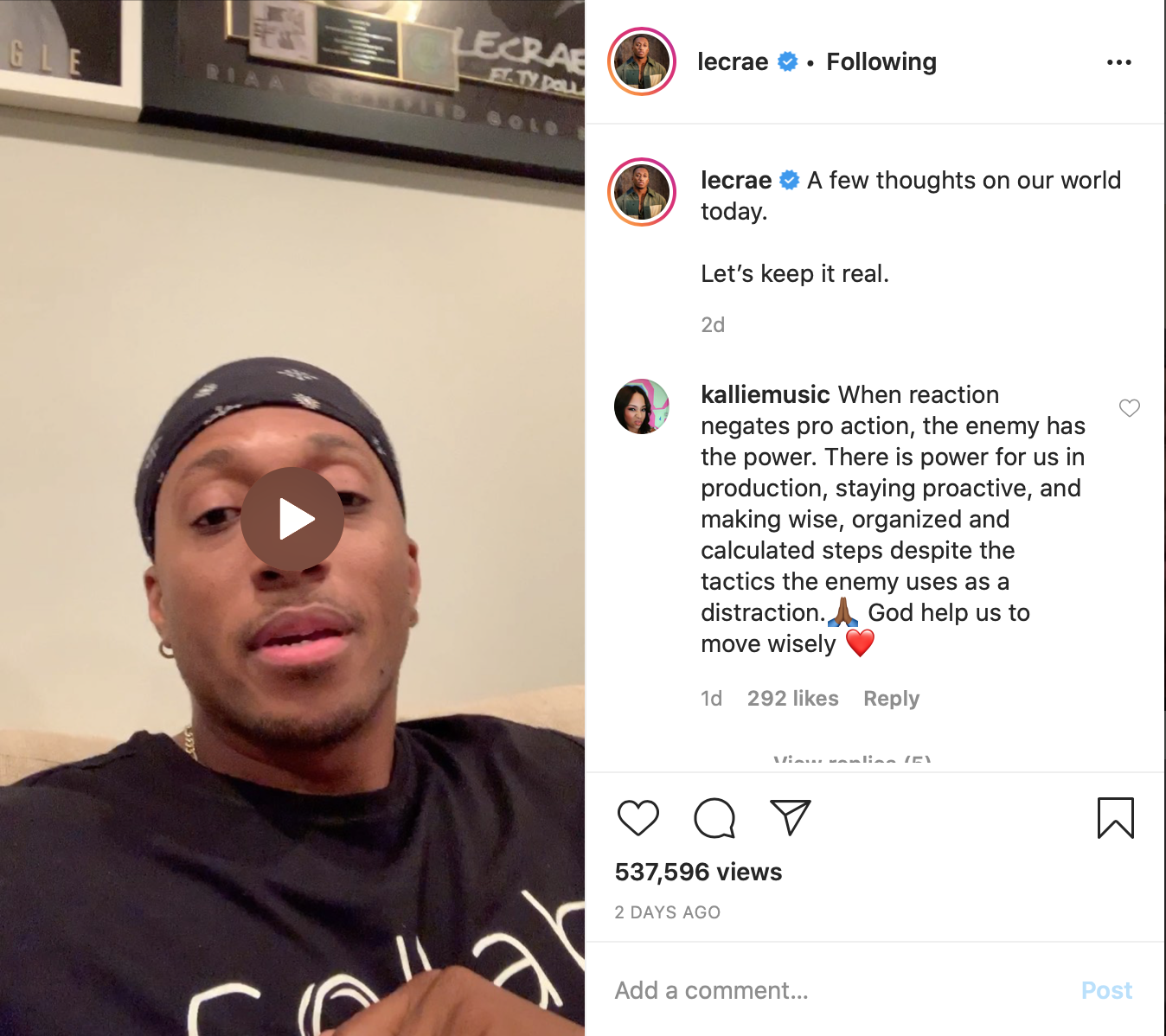 Lecrae IG