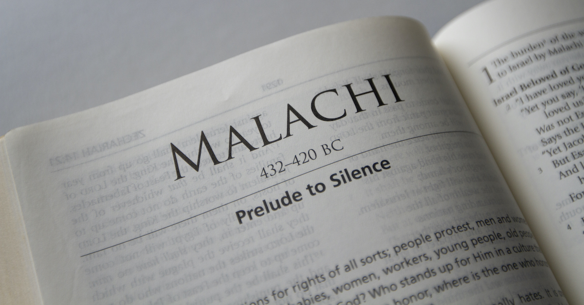 Bible open to Book of Malachi, Malachi summary