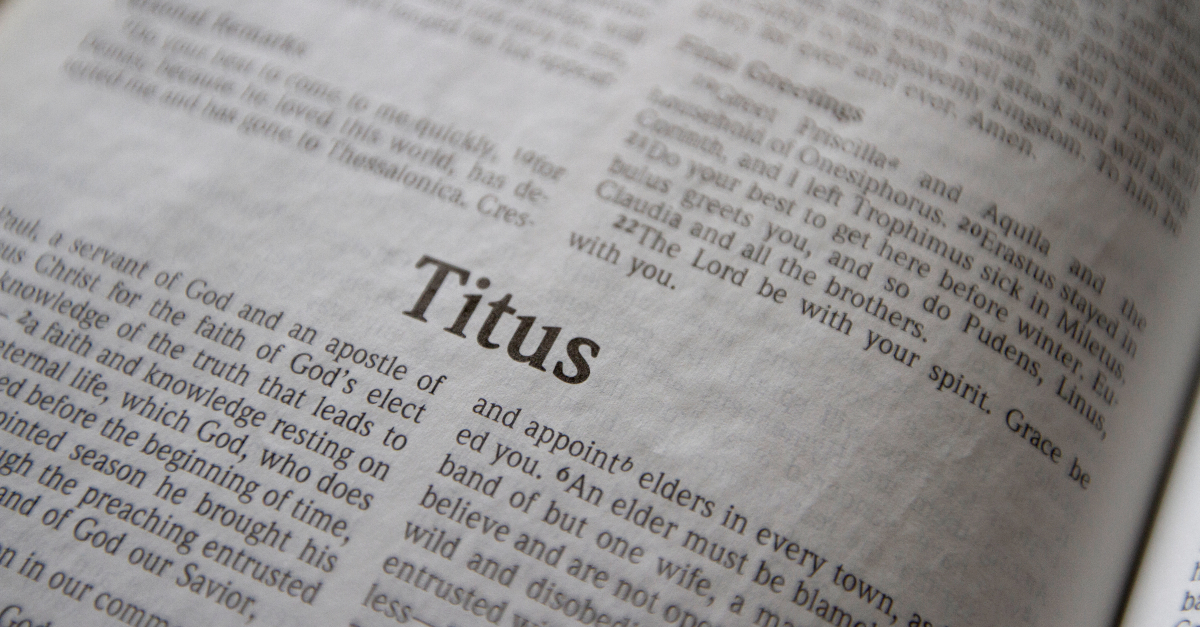 titus, book of titus, titus summary