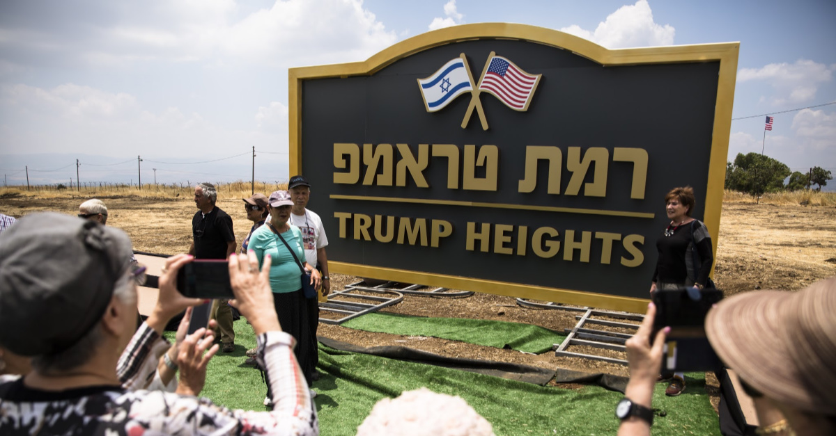 Trump Heights, Israel moves forward with housing settlement named after president trump