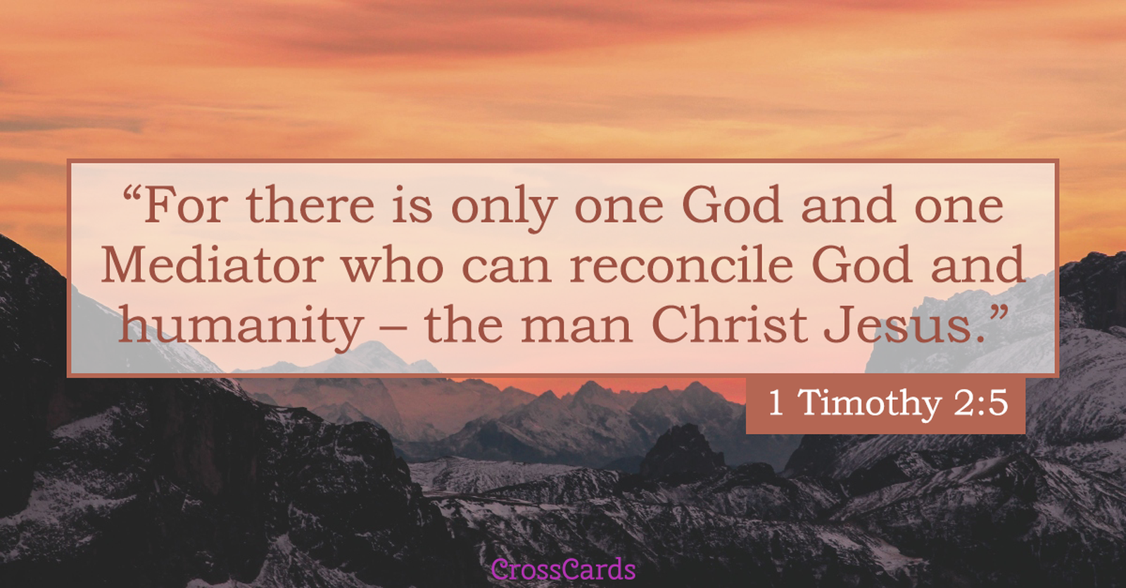 1 Timothy 2:5 ecard, online card