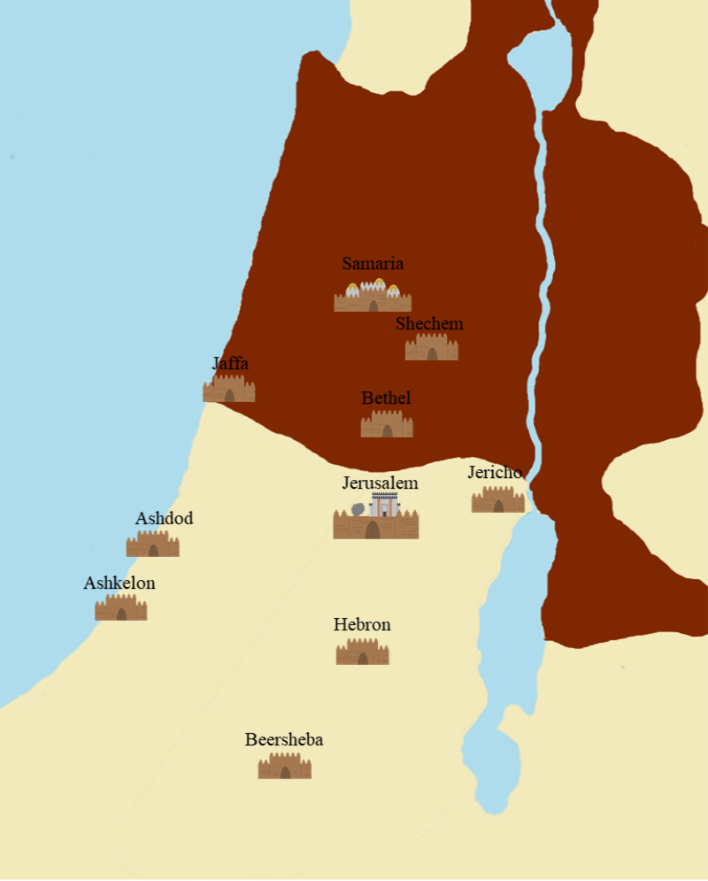 Samaria map, samaritans, Samaria bible