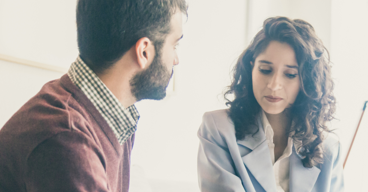 couple having serious conversation