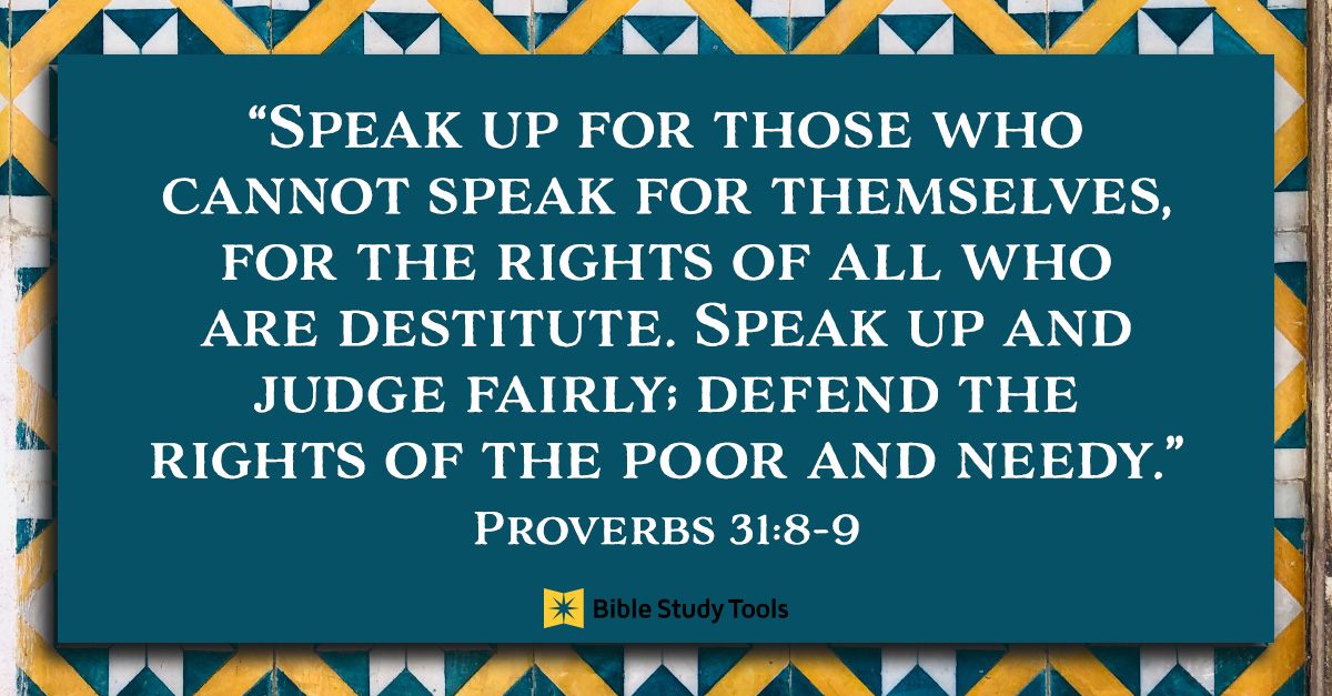Proverbs 31:8-9