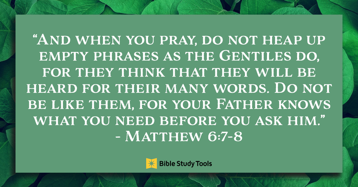 Matthew 6:8