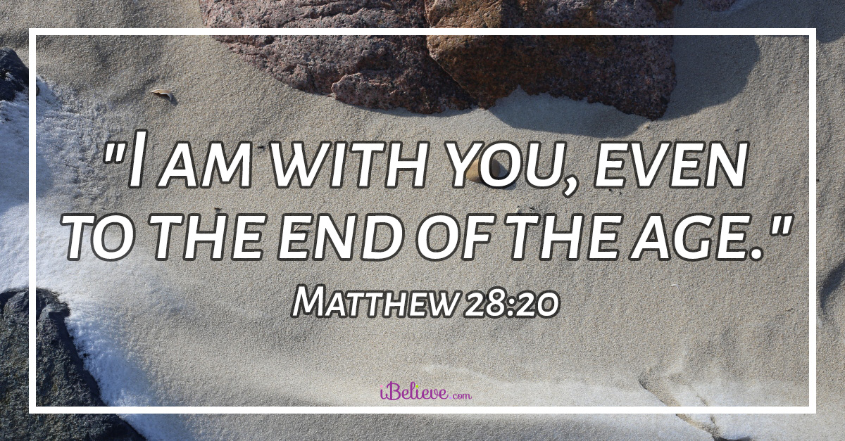 Matthew 28:20 inspirational image