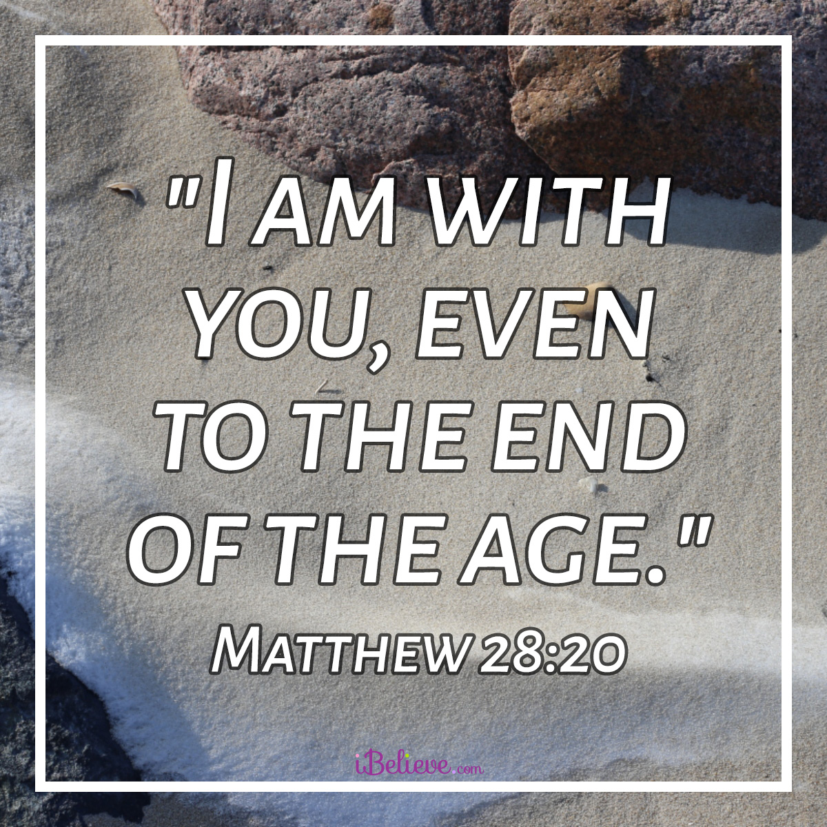 Matthew 28:20 square image