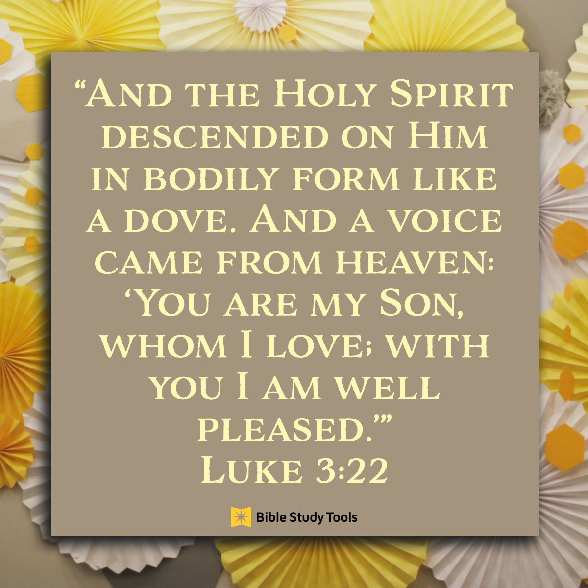 Luke 3:22, inspirational image