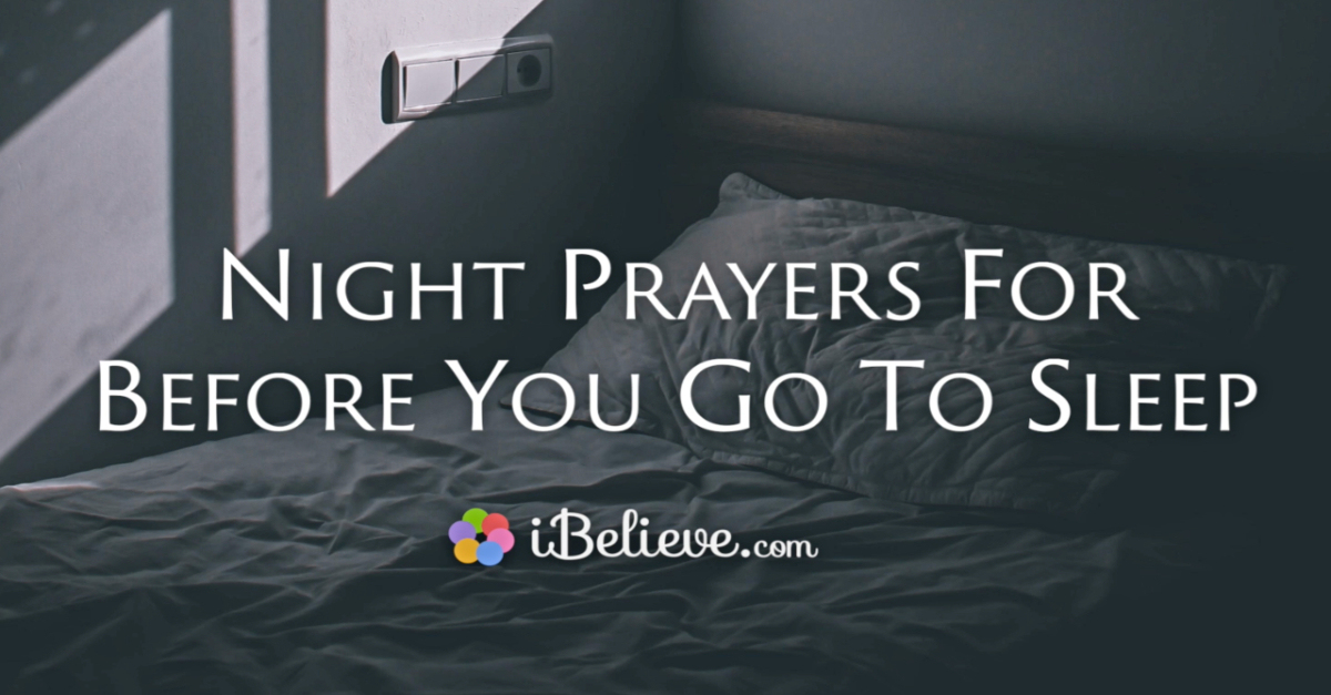 prayers to go to sleep
