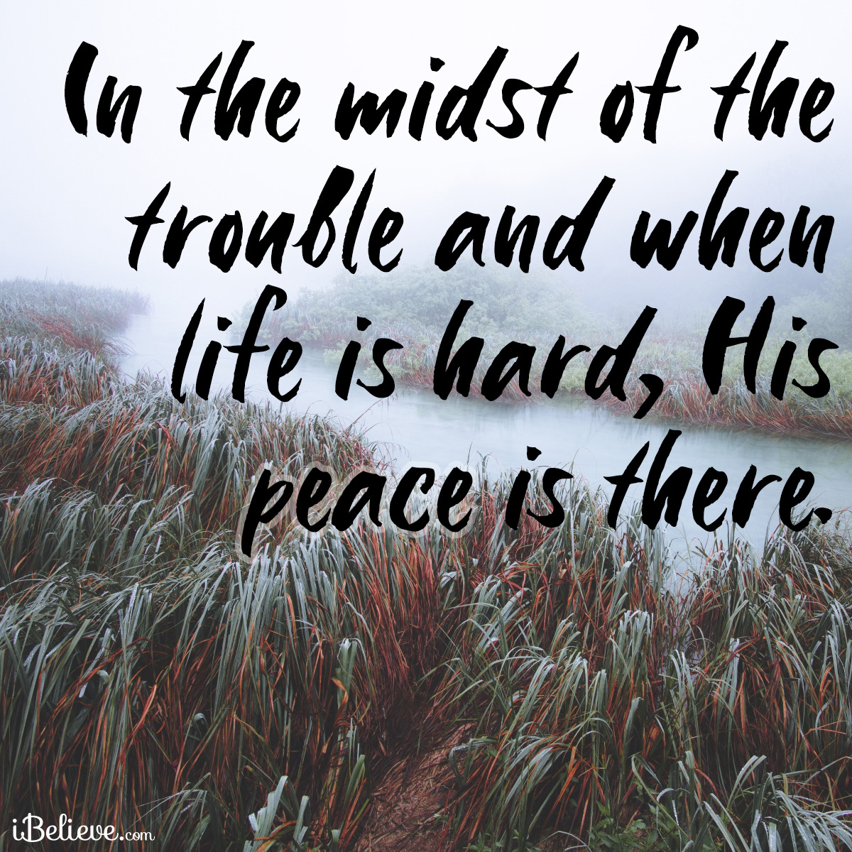 Gods peace is with us, inspirational image