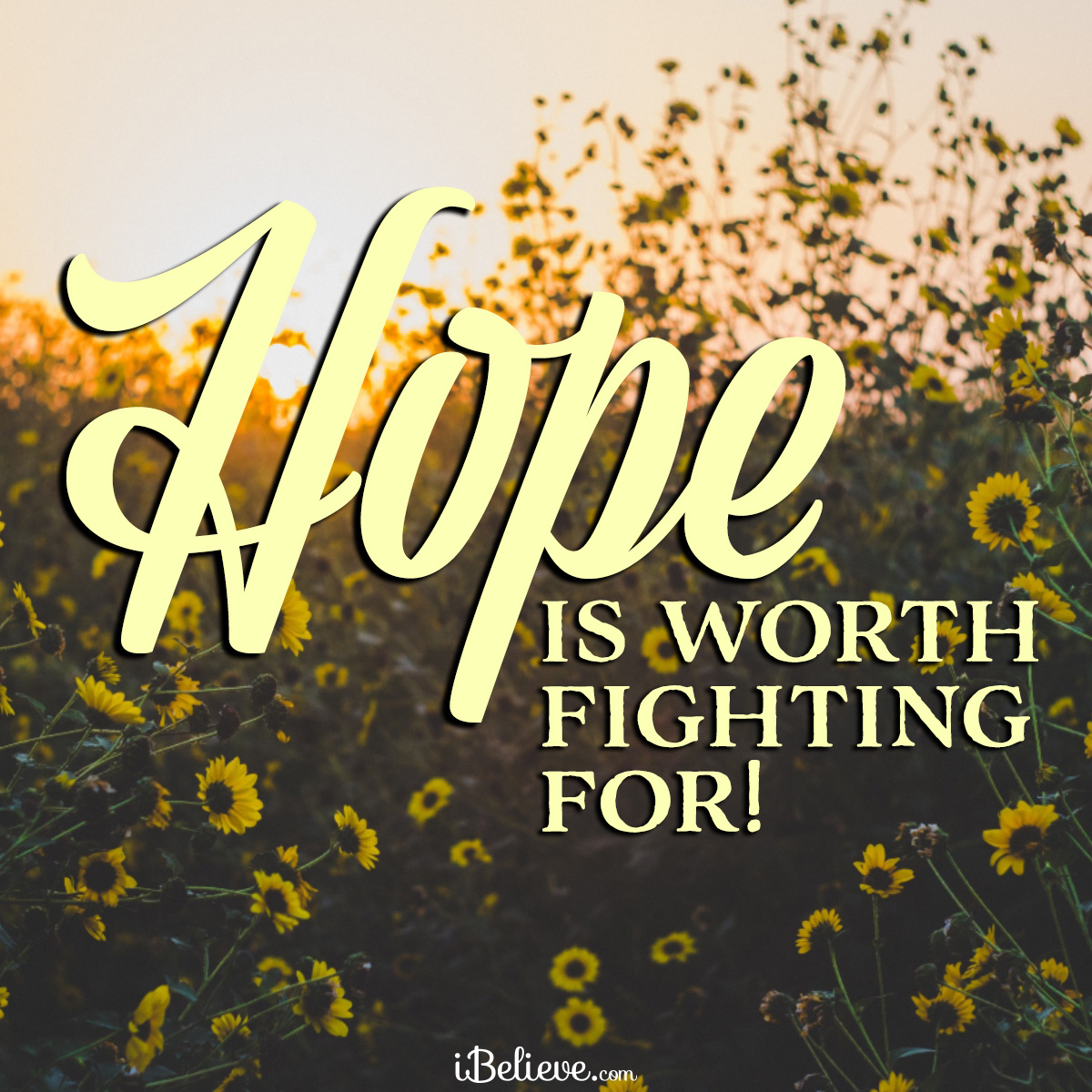 Hope is worth fighting for