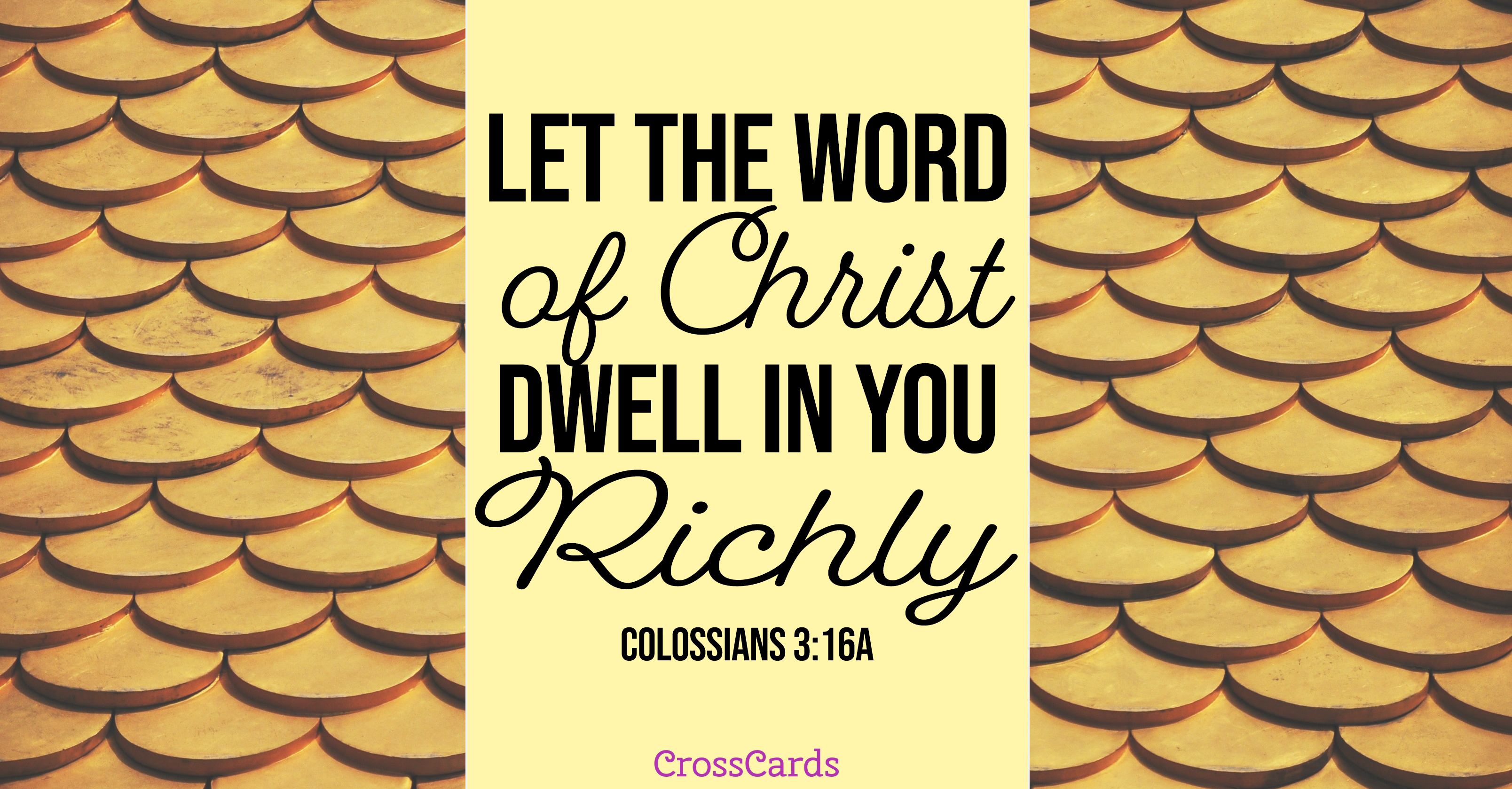 Colossians 3:16 Scripture card