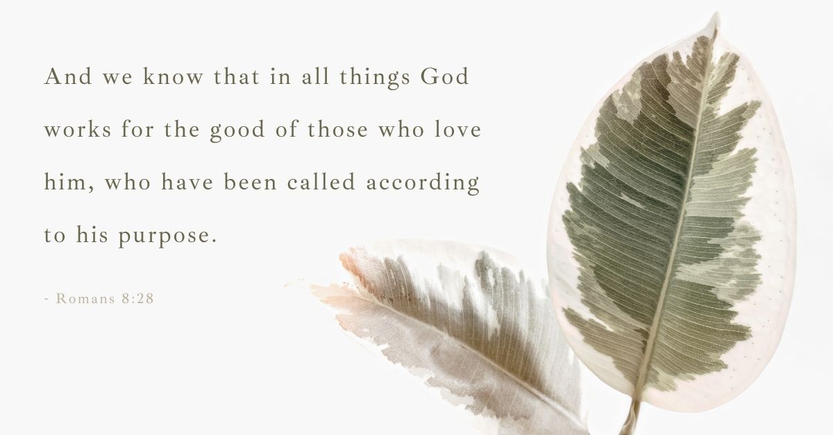 romans 8:28, scripture verse image