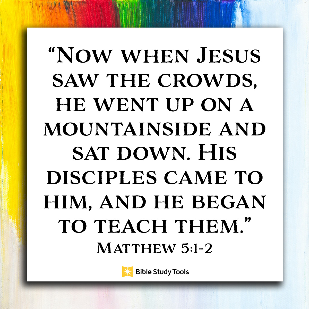On The Mountainside Matthew 5 1 2 Your Daily Bible Verse December 
