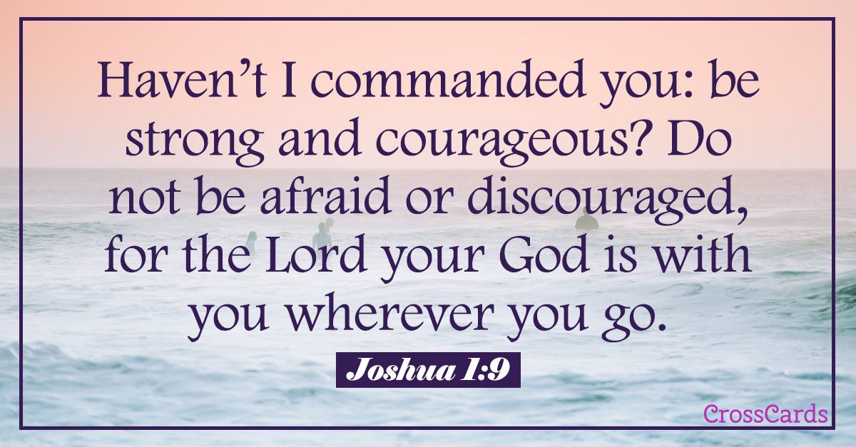 Joshua 1 9 Be Strong And Courageous Bible Verse Art | Porn Sex Picture