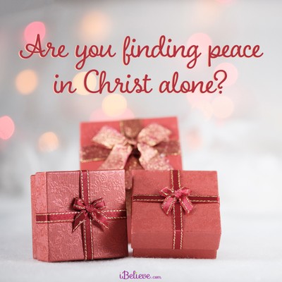 peace in Christ alone, inspirational image