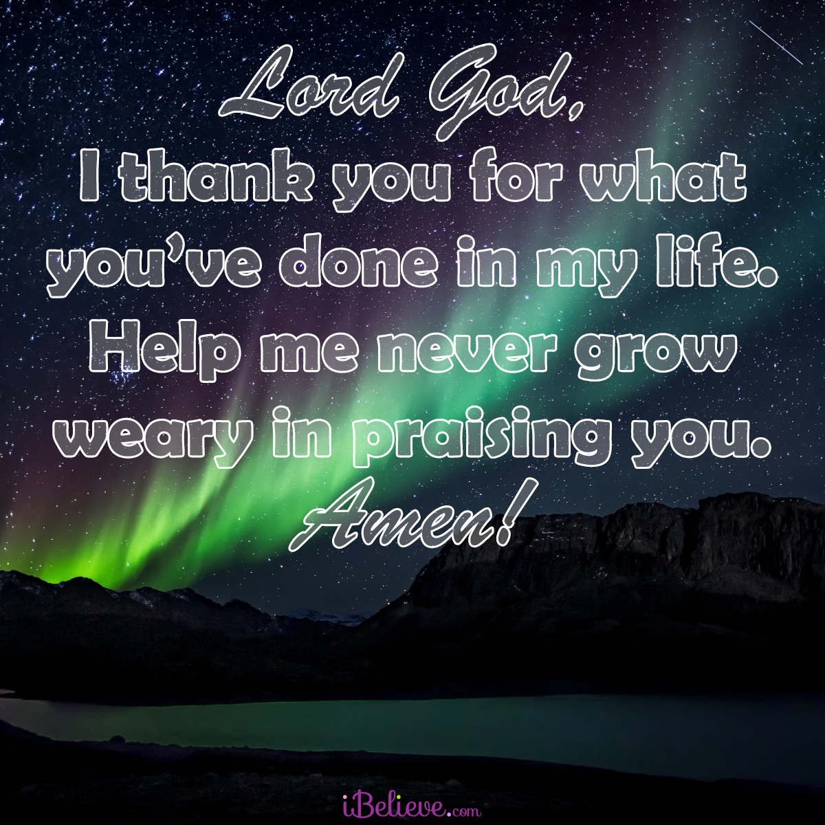 praising God inspirational image