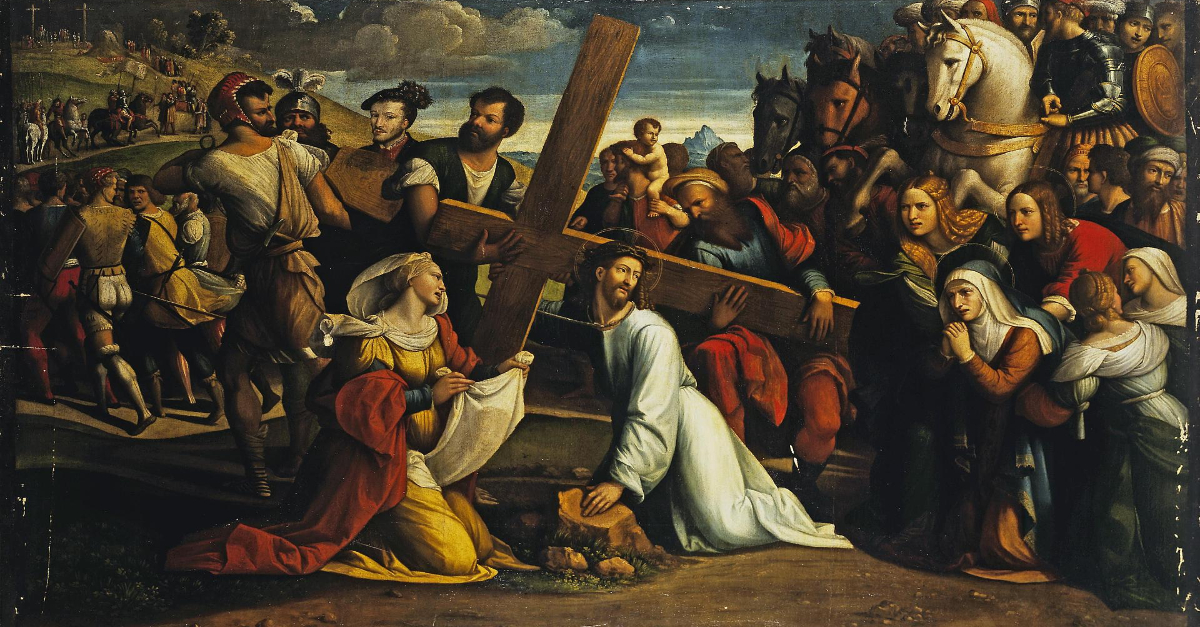Jesus carrying the Cross, Holy Week