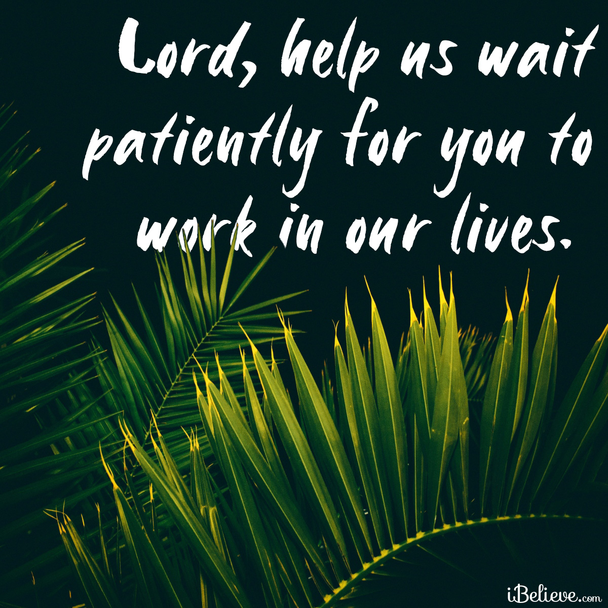 wait patiently inspirational image