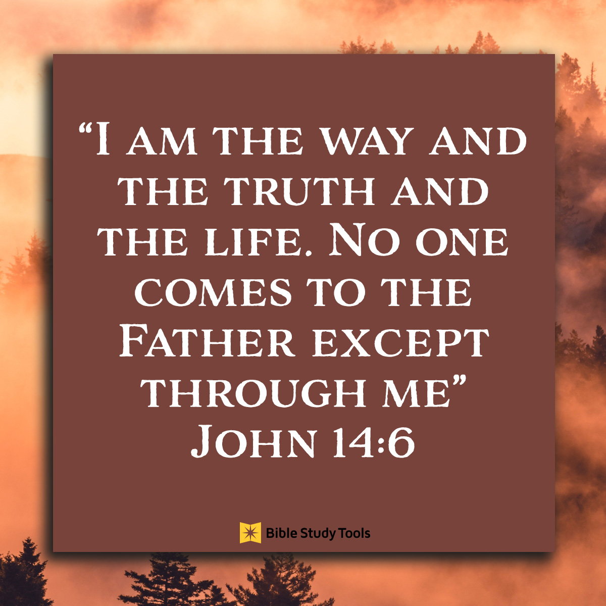 John 14:6, inspirational image