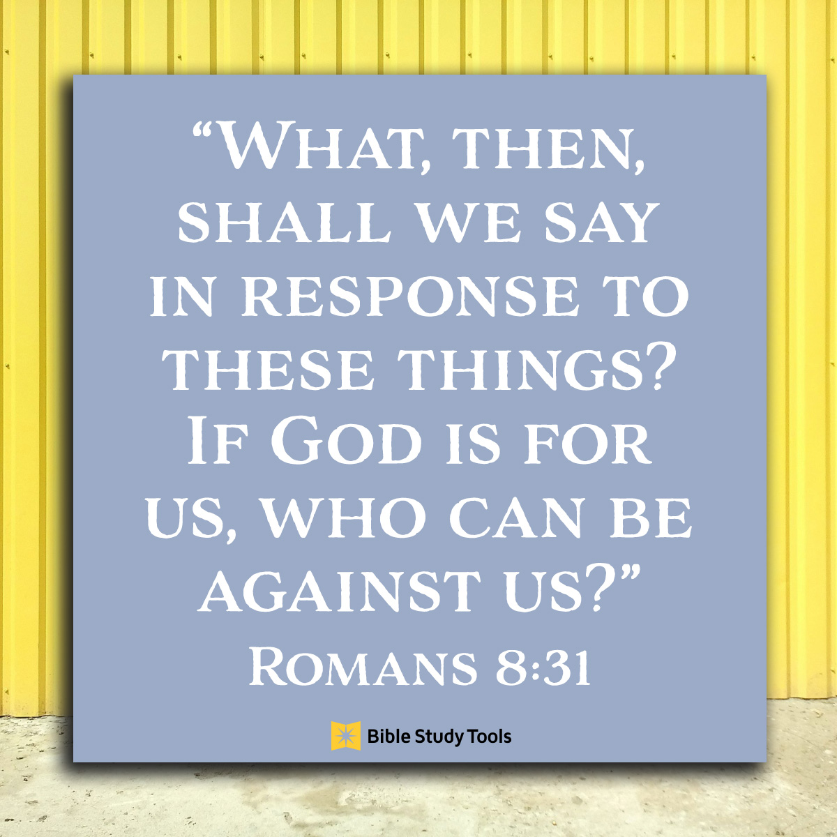 Romans 8:31, inspirational image
