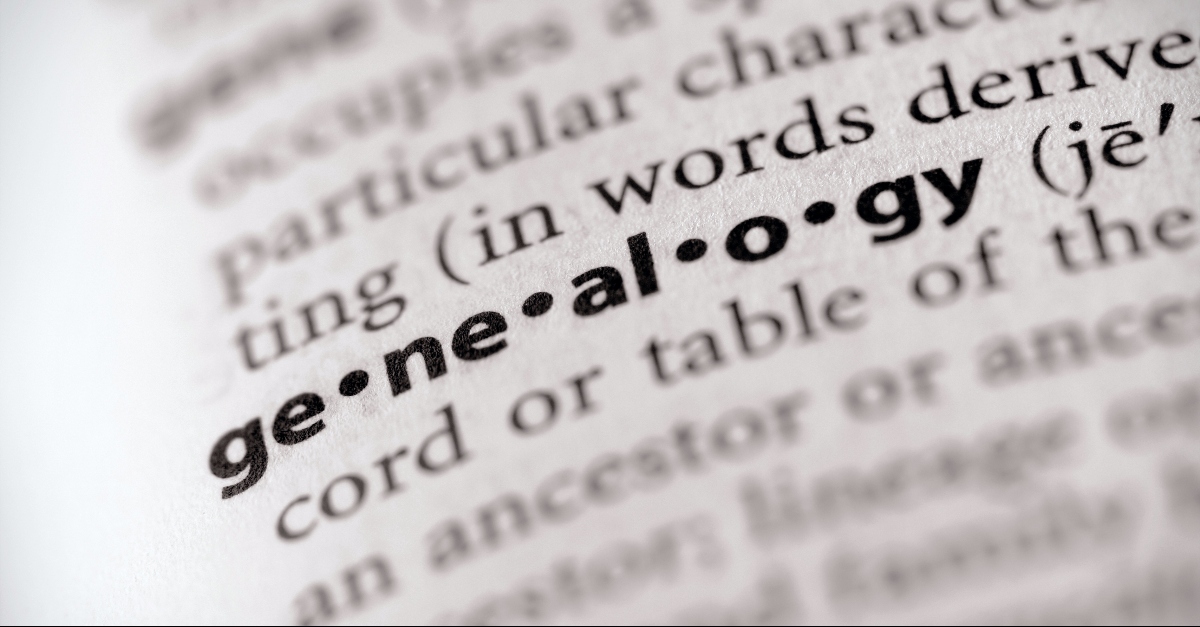 Genealogies dictionary excerpt