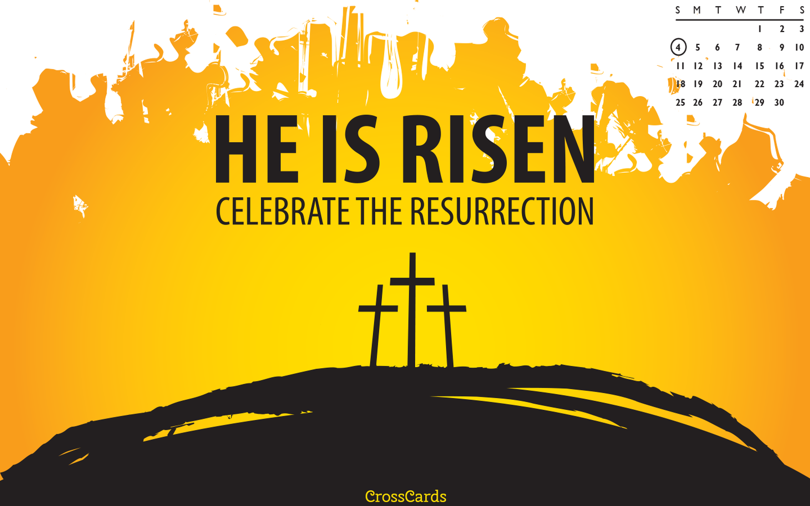 April 2021 - He Is Risen! mobile phone wallpaper
