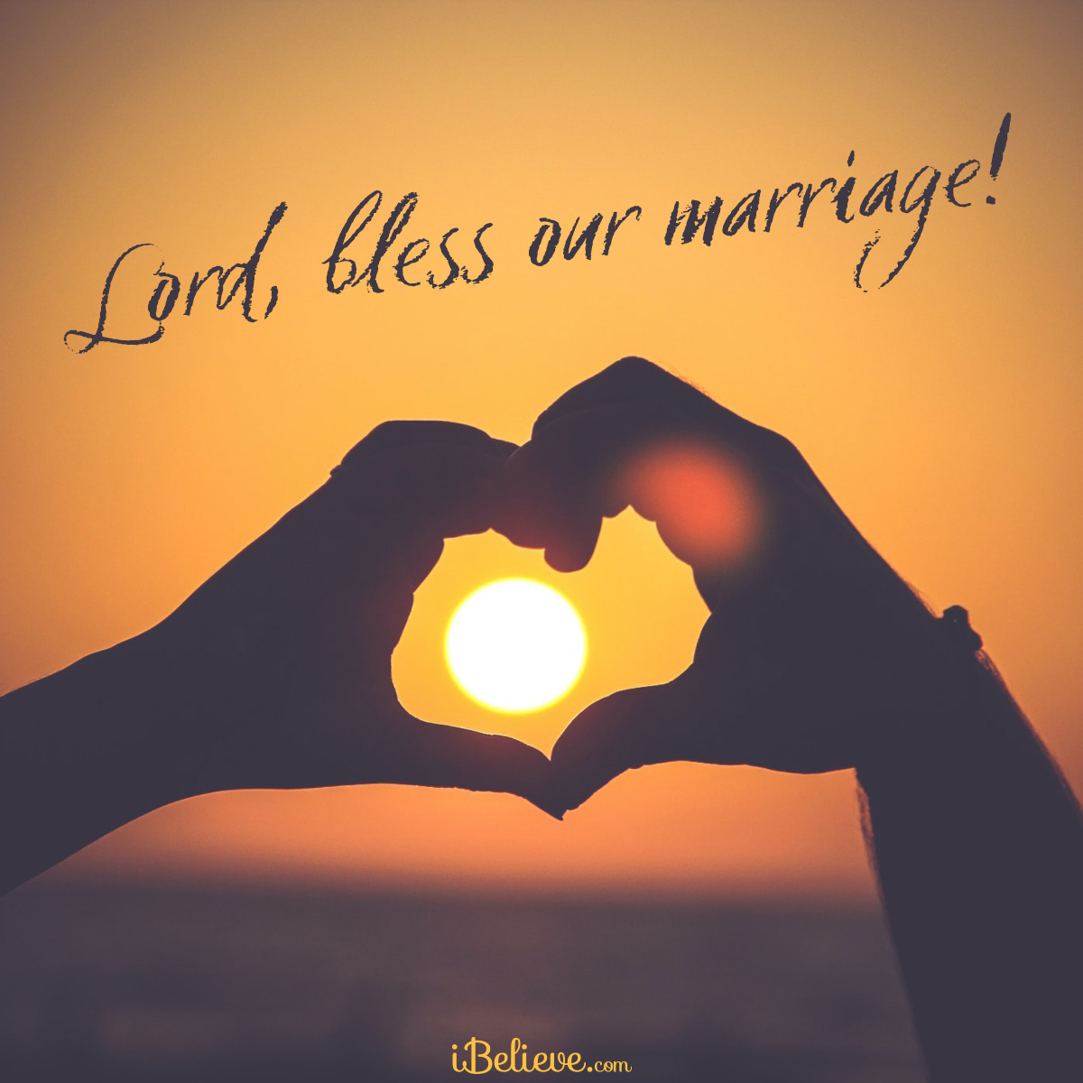 Inspirational image that says, Lord, bless our marriage
